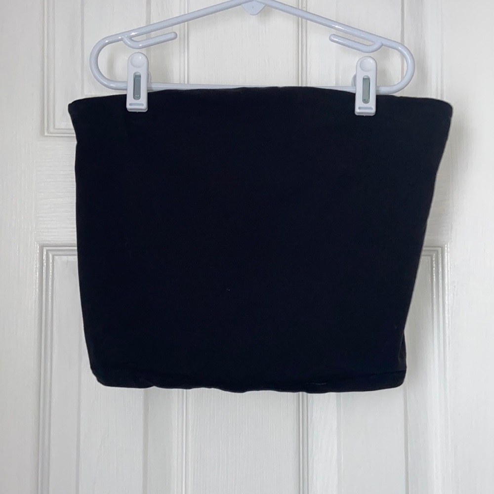 Urban Outfitters Black Cropped Tube Top